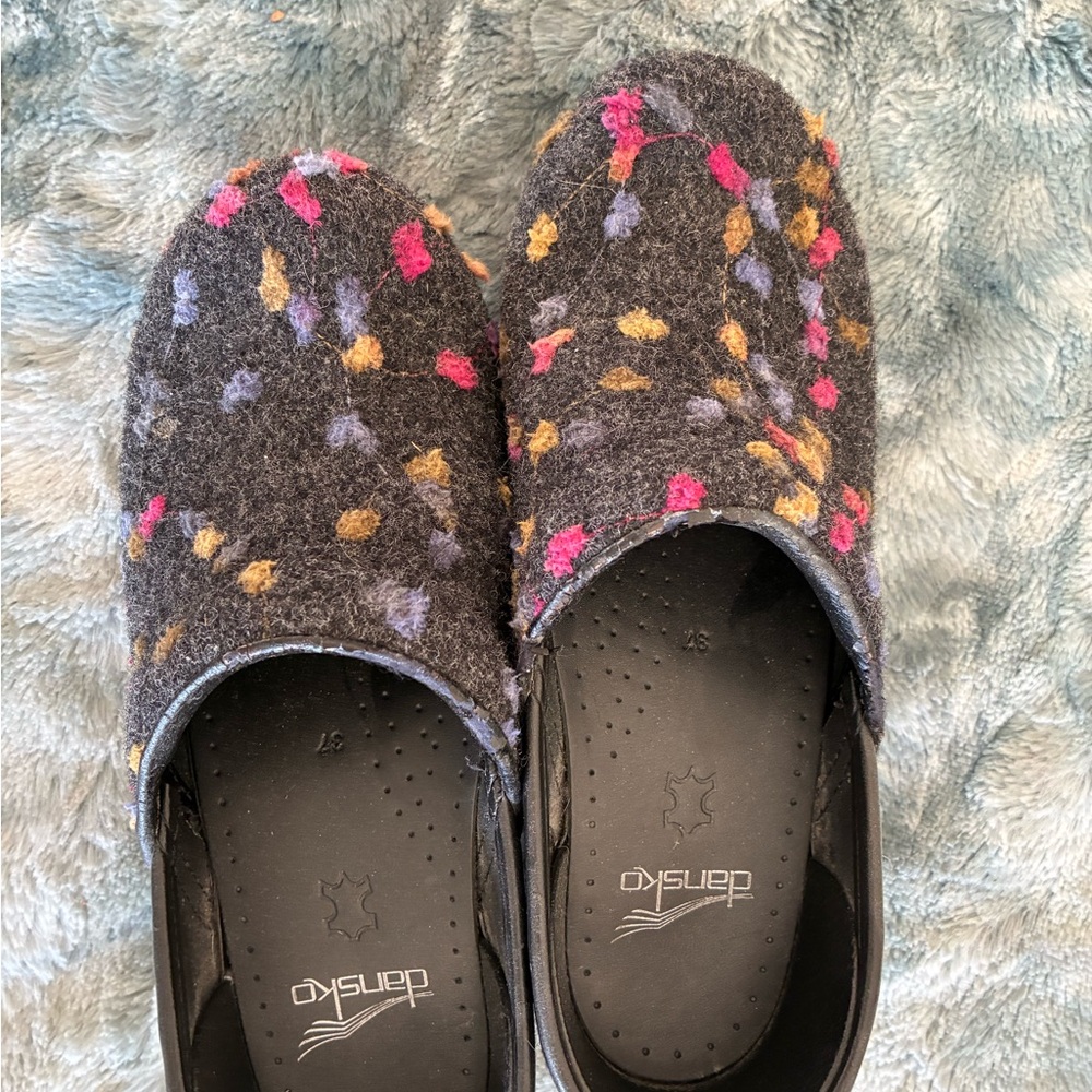 Dansko Multicolor Wool Clogs - Picture 3 of 4